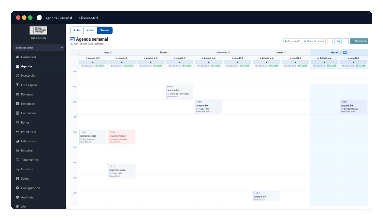 Agenda Semanal